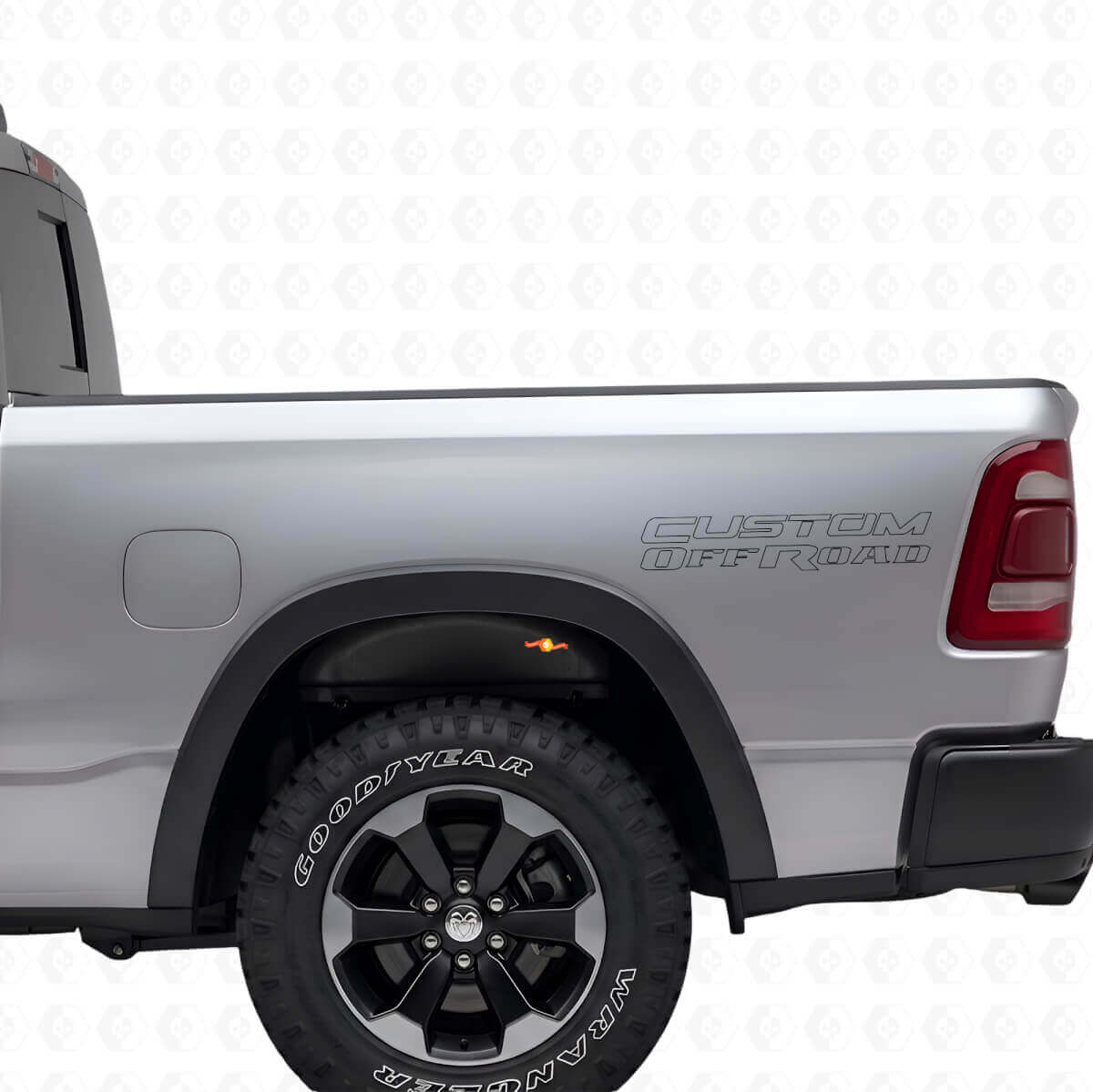 Kit de calcomanías de vinilo con letras de contorno personalizadas para la caja lateral para Dodge Ram