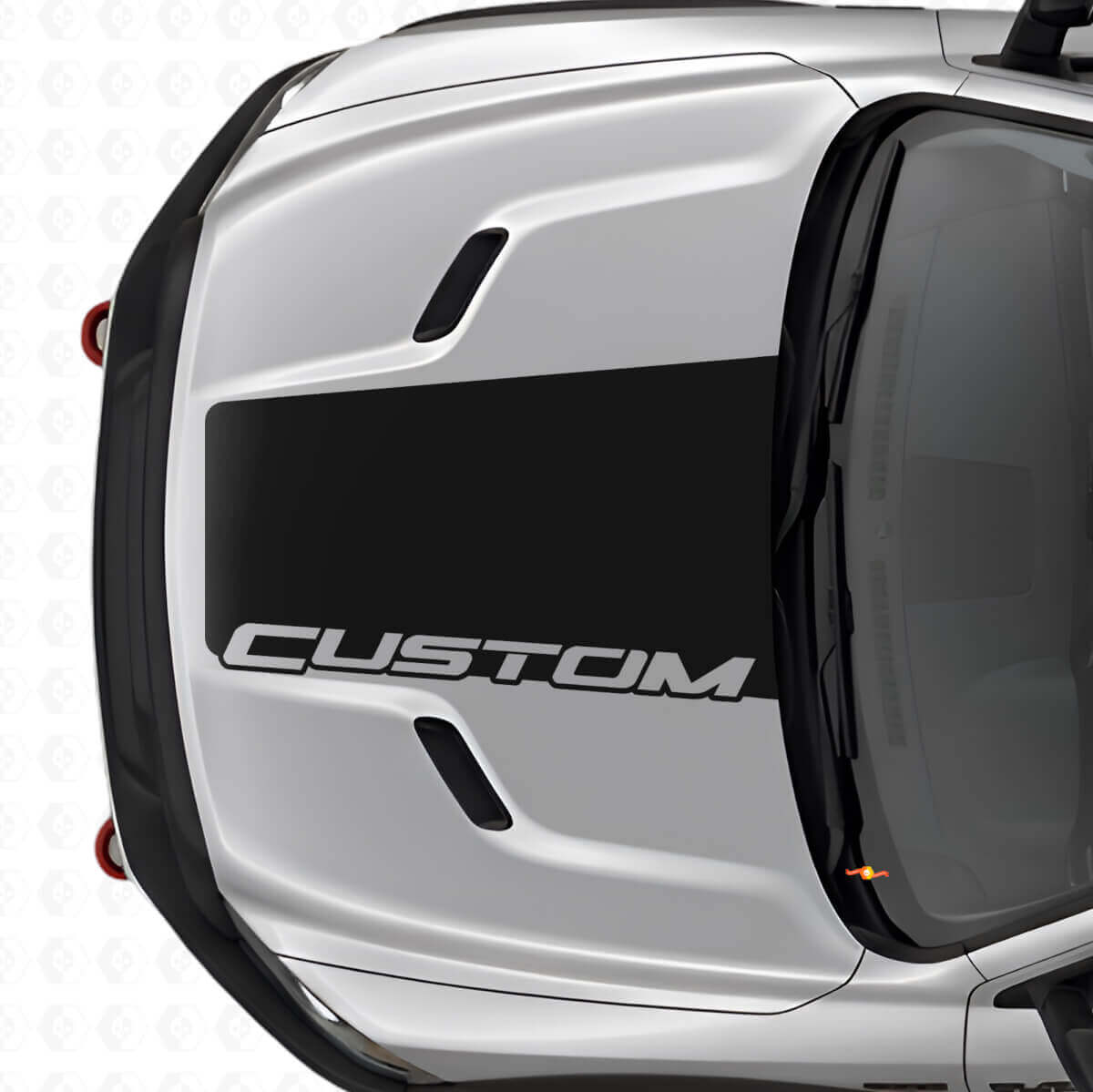 Vinilo de Franja Ancha Personalizada para Capó para Dodge Ram 2015–2017