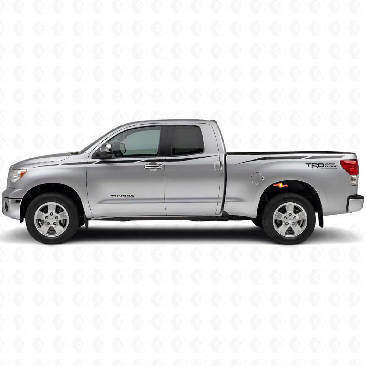 Kit de calcomanías laterales de vinilo TRD con franjas afiladas para Toyota Tundra 2007-2013