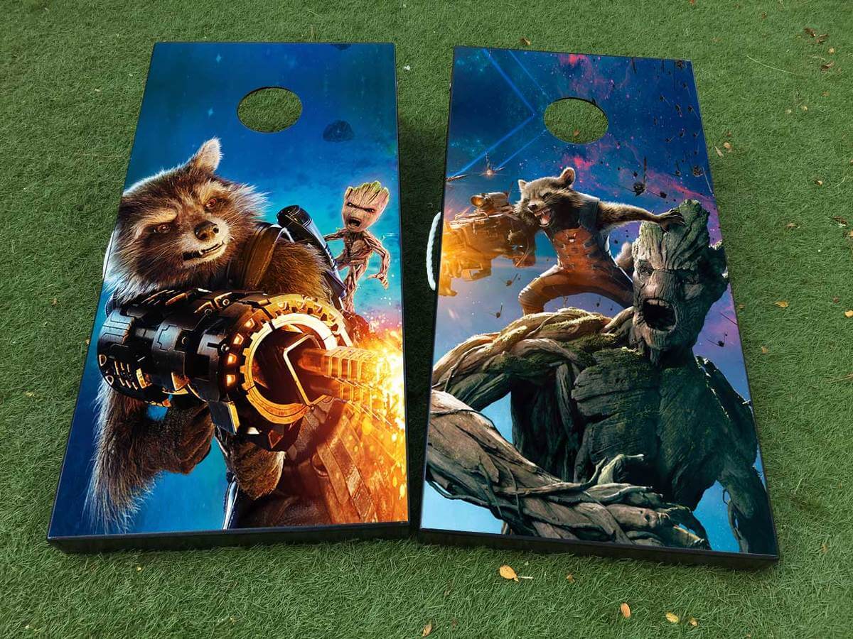 Set de Vinilo Adhesivo para Tablero de Cornhole de Guardianes de la Galaxia