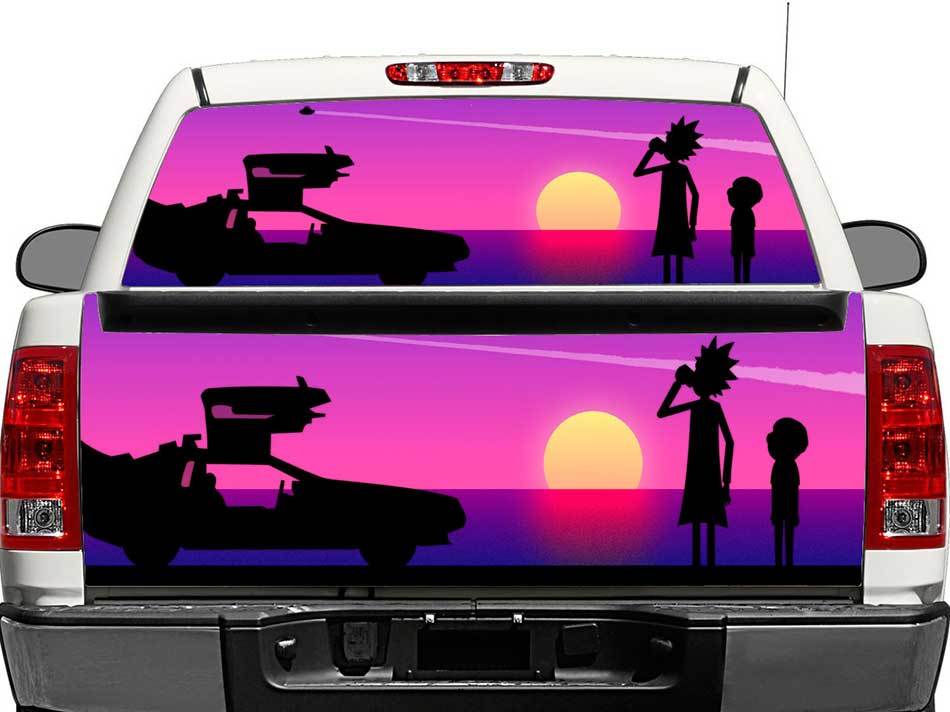 Rick y Morty 2 ventana trasera o portón trasero calcomanía pegatina camioneta SUV coche