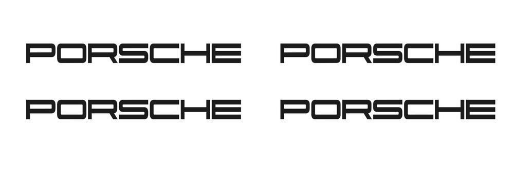 4 Manija de puerta Porsche para Cayenne Panamera Boxter 911 Emblemas Calcomanías Pegatinas