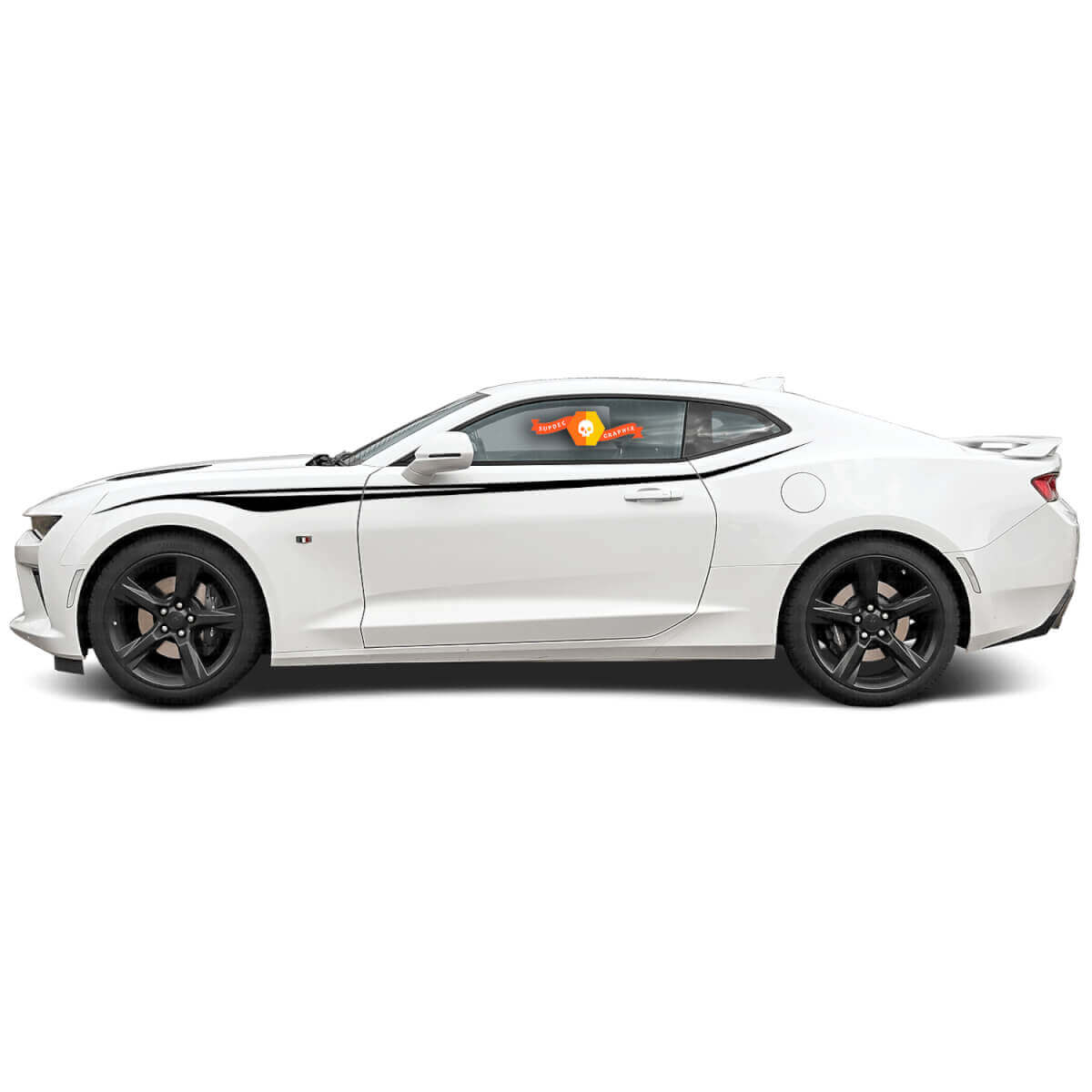 Kit de vinilo con franjas laterales tribales personalizadas para Chevrolet Camaro 2016-2017