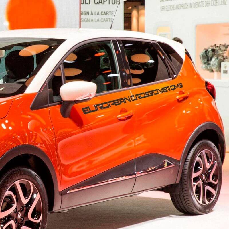 Calcomanía con letras, emblema, Logo, vinilo, Captur Qm3, para Renault