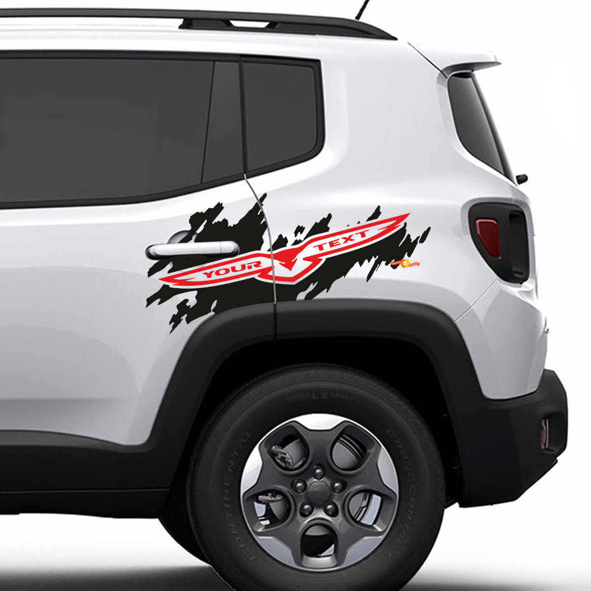Calcomanía adhesiva de vinilo con logotipo Trailhawk Side Splash para Jeep Renegade Cherokee