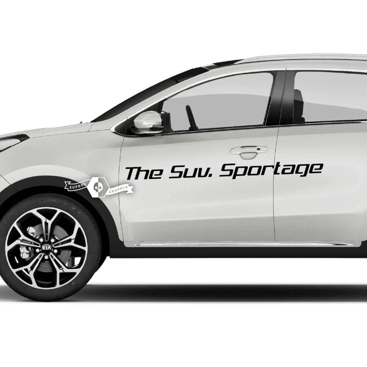 Calcomanía con letras, pegatina, emblema, logotipo, vinilo para Kia SPORTAGE

