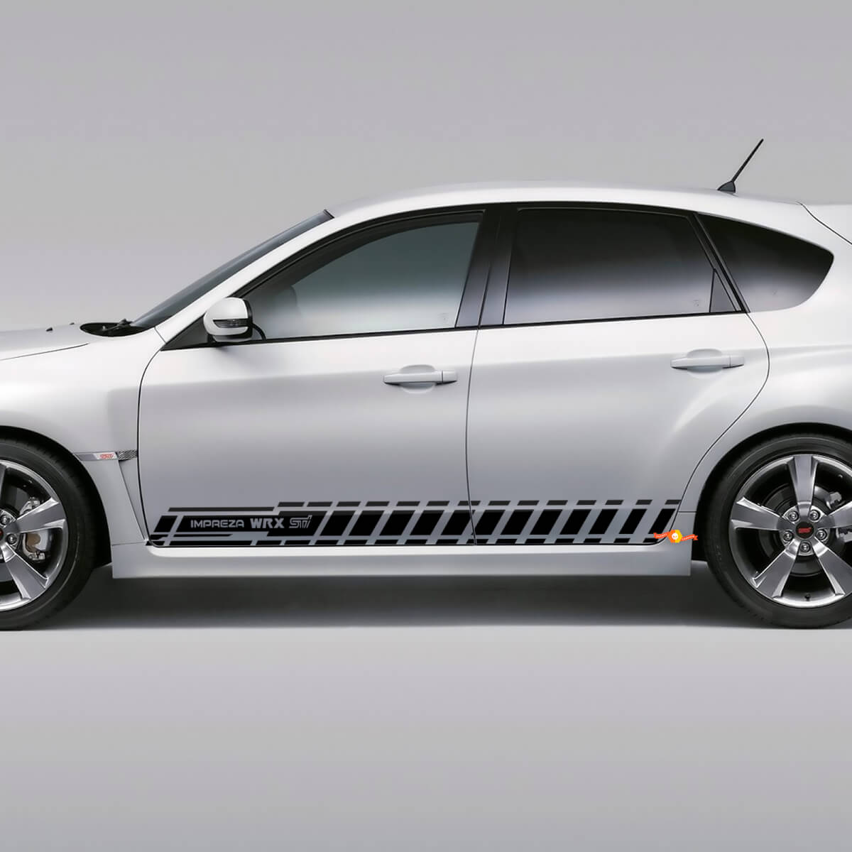 Calcomanía adhesiva Kit de rayas laterales para Suba impreza hatchback 2007-2012 wrx sti 09