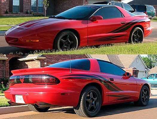 Kit de Pegatinas de Vinilo con Rayas Laterales Estilo Tribal Wave para Pontiac Firebird Trans Am
