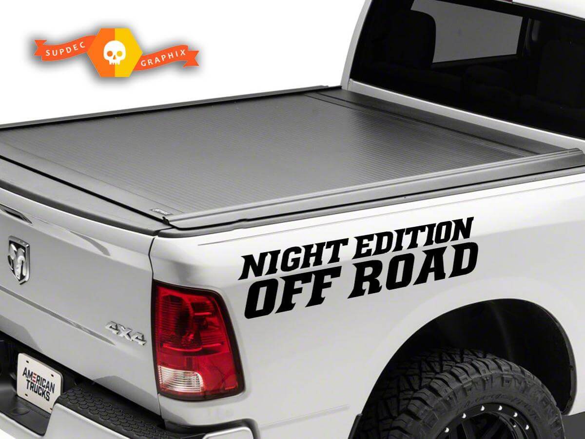 Kit de Vinilo para Lateral de Cama Off Road Edición Nocturna para Camioneta Dodge Ram