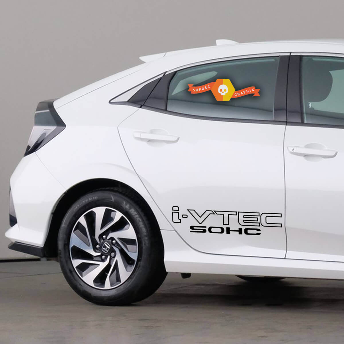 Honda Civic Accord Car Graphics I-VTEC Sohc x2 calcomanías vinilo Sticker Rally Racing