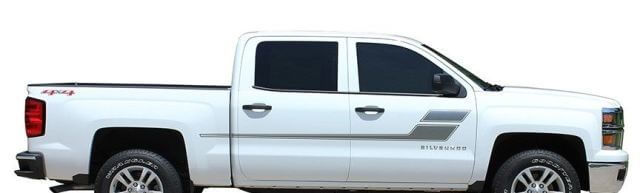 Calcomanía de Vinilo de Rayas de Contorno de Acento para Chevrolet Silverado 2013-2020