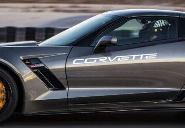 Calcomanía de Vinilo de Letras Laterales para Chevrolet Corvette
