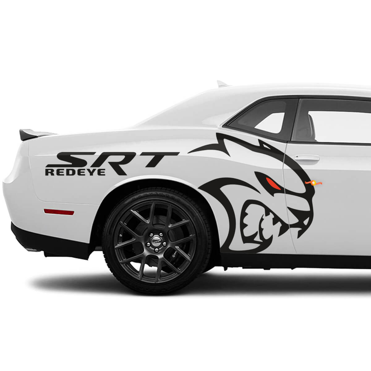 SRT Redeye Hellcat lateral del guardabarros traseros Pegatizs Graphics para Dodge Challenger
