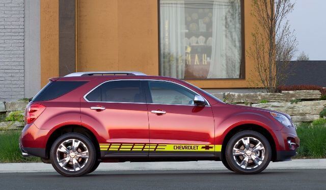 Calcomanía gráfica de múltiples colores Trax / Equinox / Traverse Car Racing Calcomanía