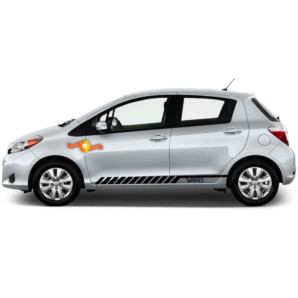 Kit de Vinilo con Raya Lateral de Carreras para Toyota Yaris 2012-2018