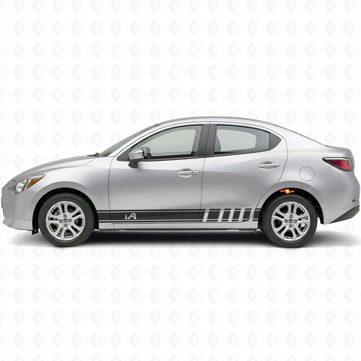 Kit de Pegatinas de Vinilo con Rayas Laterales iA Side Racing para Scion iA o Toyota Yaris iA