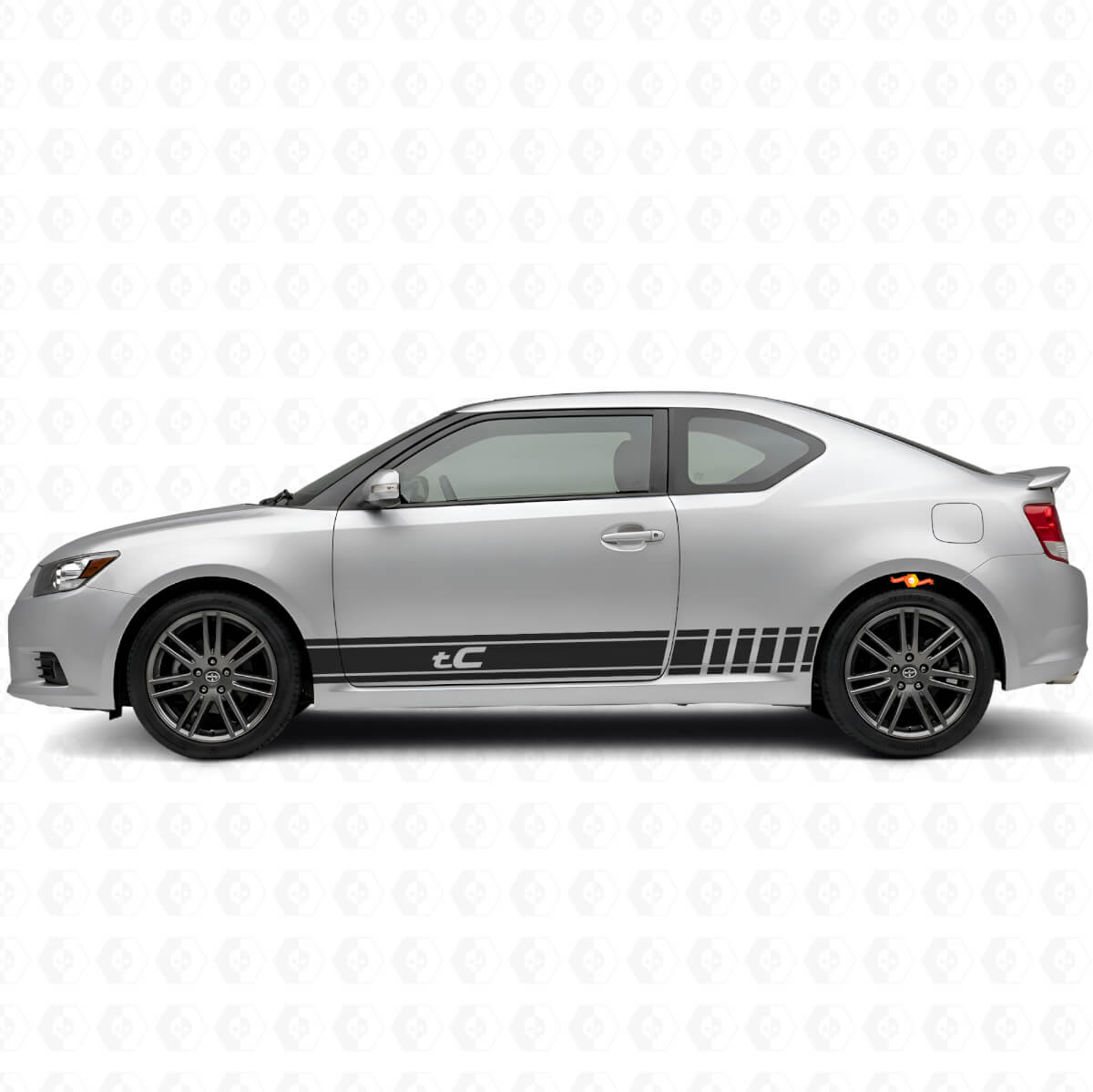 Kit de Calcomanías Vinilo Laterales Estilo Racing de Marca para Scion tC