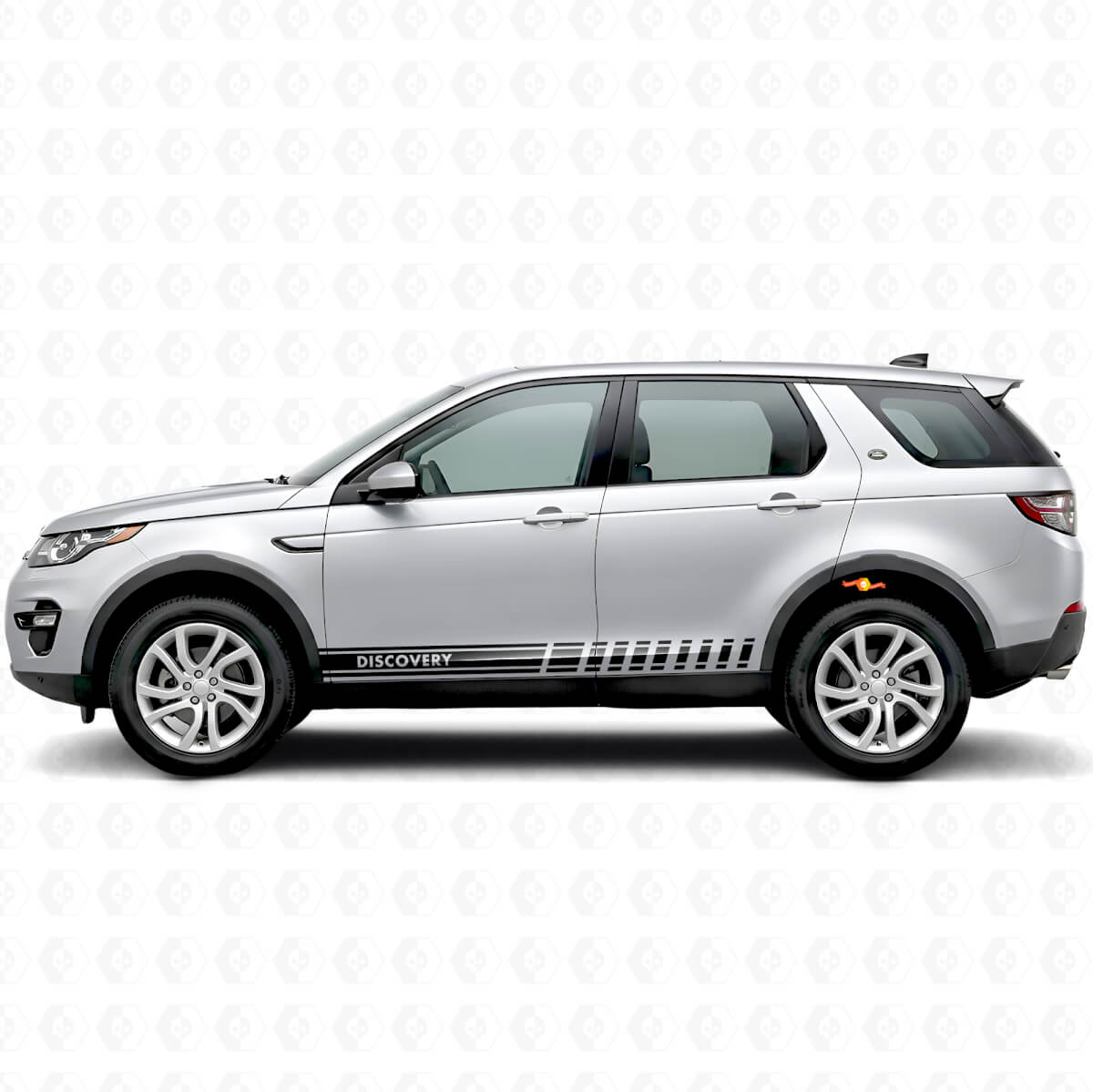Calcomanía de vinilo lateral con franjas de acento para Land Rover Discovery