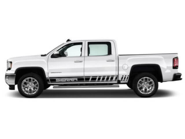 2 tiras gráficas de varios colores Sierra 1500 símbolo calcomanía de carreras de coches