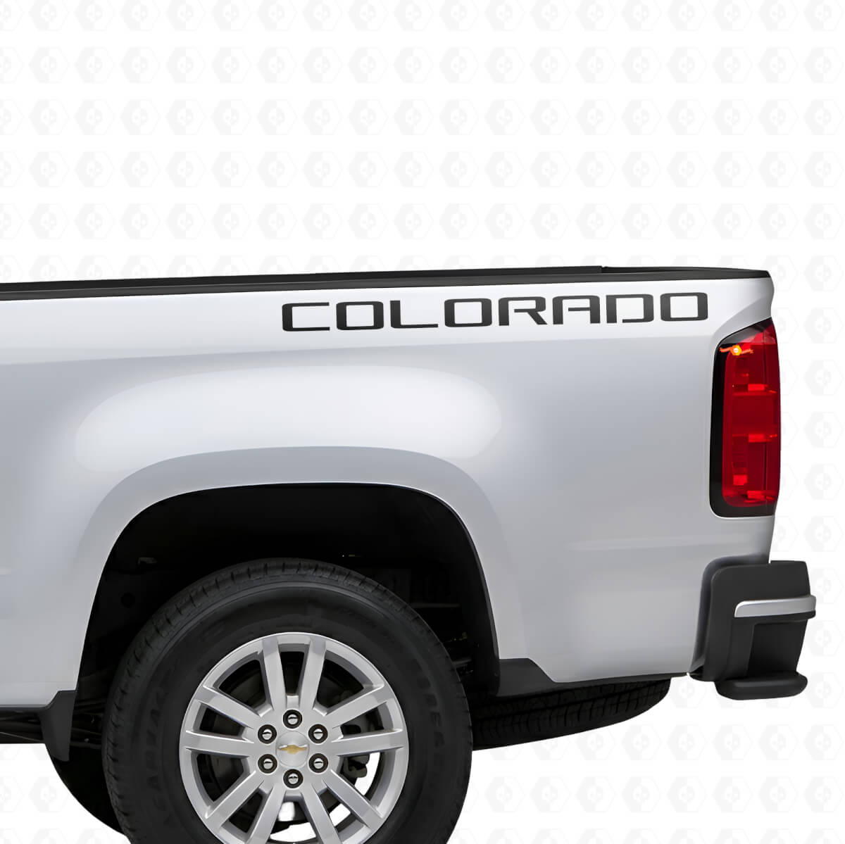 Calcomanía de vinilo con letras Colorado para costado de caja para Chevrolet Colorado
