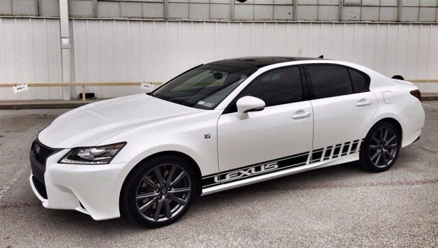 2X Gráficos de múltiples colores CT RC IS ES GS LS NX RX GX Racing Vinyl Decal Sticker