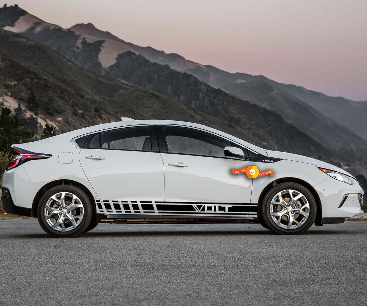 2X múltiples colores gráficos Chevrolet Volt símbolo coche carreras vinilo calcomanía pegatina
