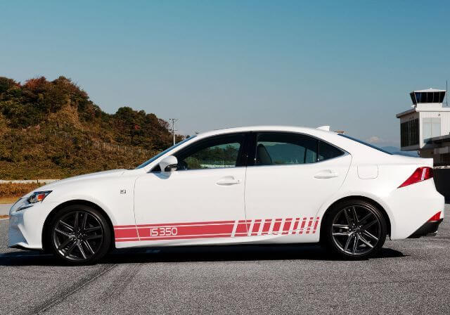 2X Gráficos de varios colores IS350 Símbolo Sport Car Racing Vinyl Decal Sticker