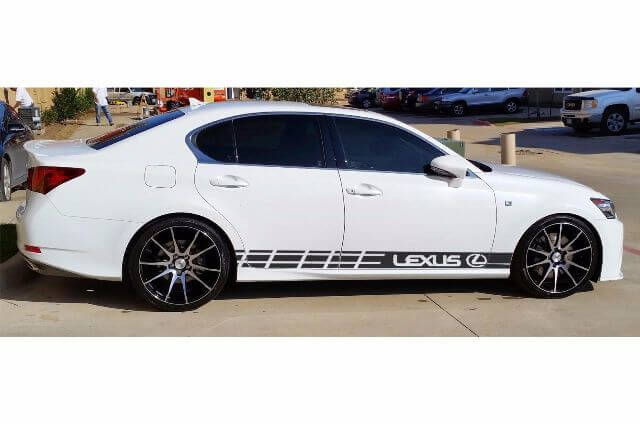 Gráfico de varios colores GS 350 F/GS 450h/GS 450h F Car Racing Decal Sticker