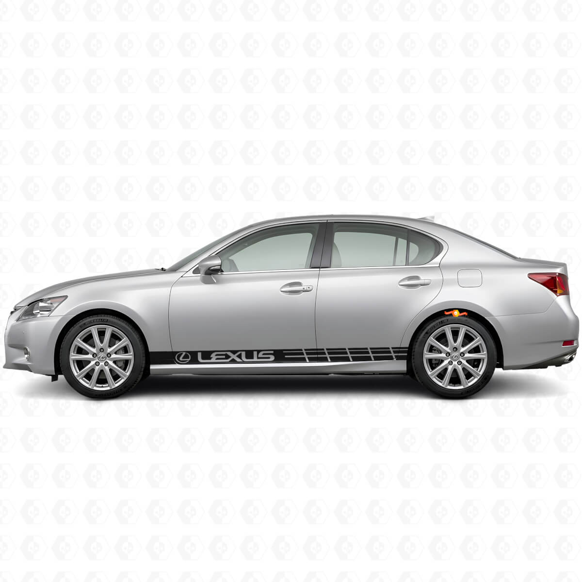Juego de pegatinas de vinilo con franjas laterales de carreras para Lexus GS 350 F Sport / GS 450h