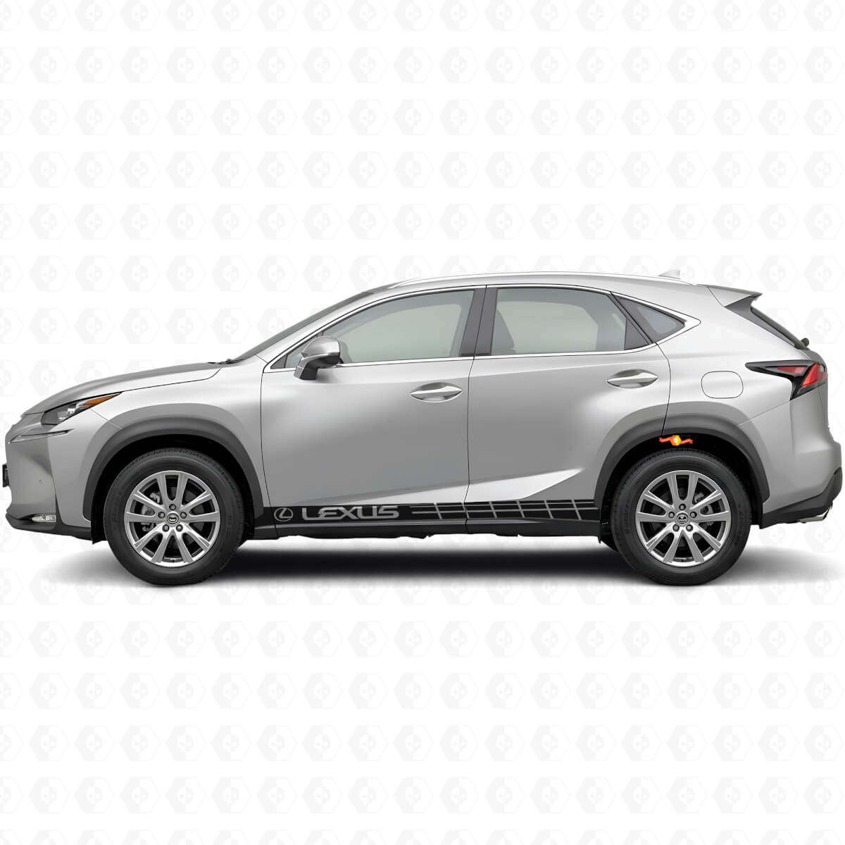 Kit de Calcomanías Vinílicas de Franjas Laterales de Carreras para Lexus NX 200t NX 300h