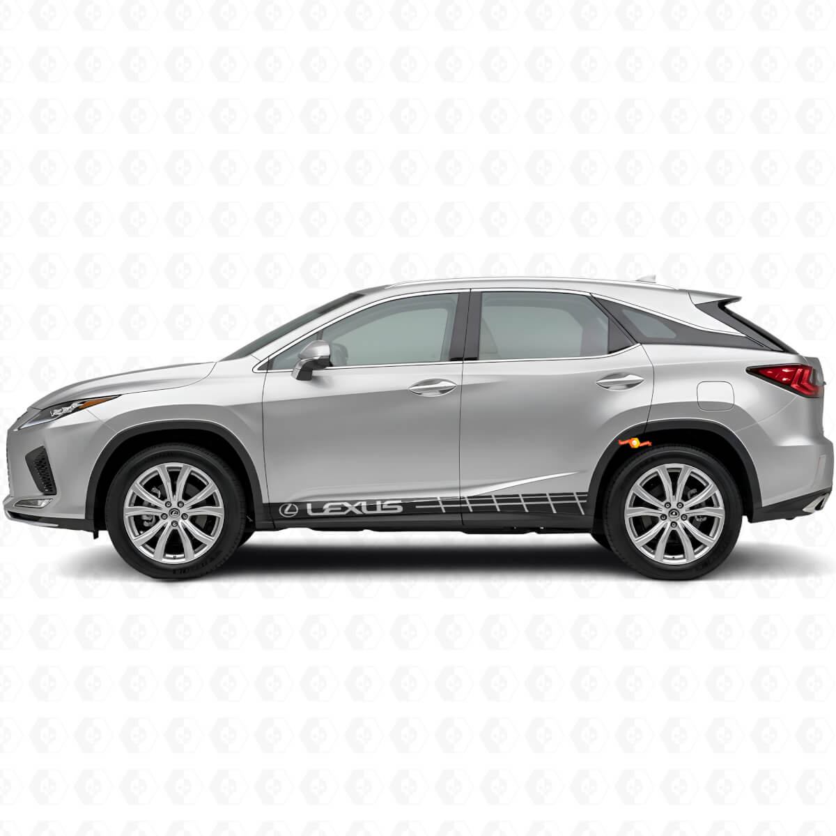 Kit de Vinilo de Calcomanías de Paneles Laterales con Rayas Estilo Racing para Lexus RX 350
