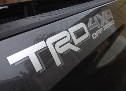Juego de vinilos laterales estilo todoterreno TRD 4x4 para Toyota Tacoma Tundra 4Runner