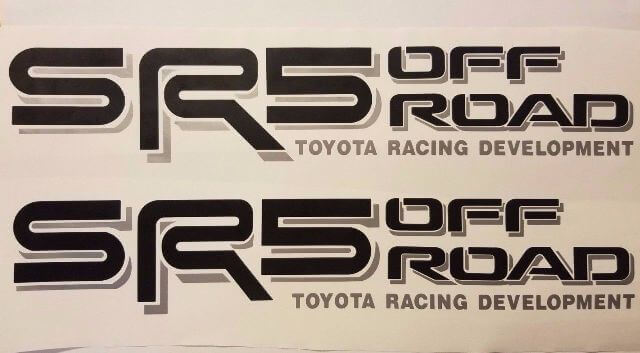 Juego de Calcomanías Laterales SR5 Off Road para Toyota Tacoma Tundra