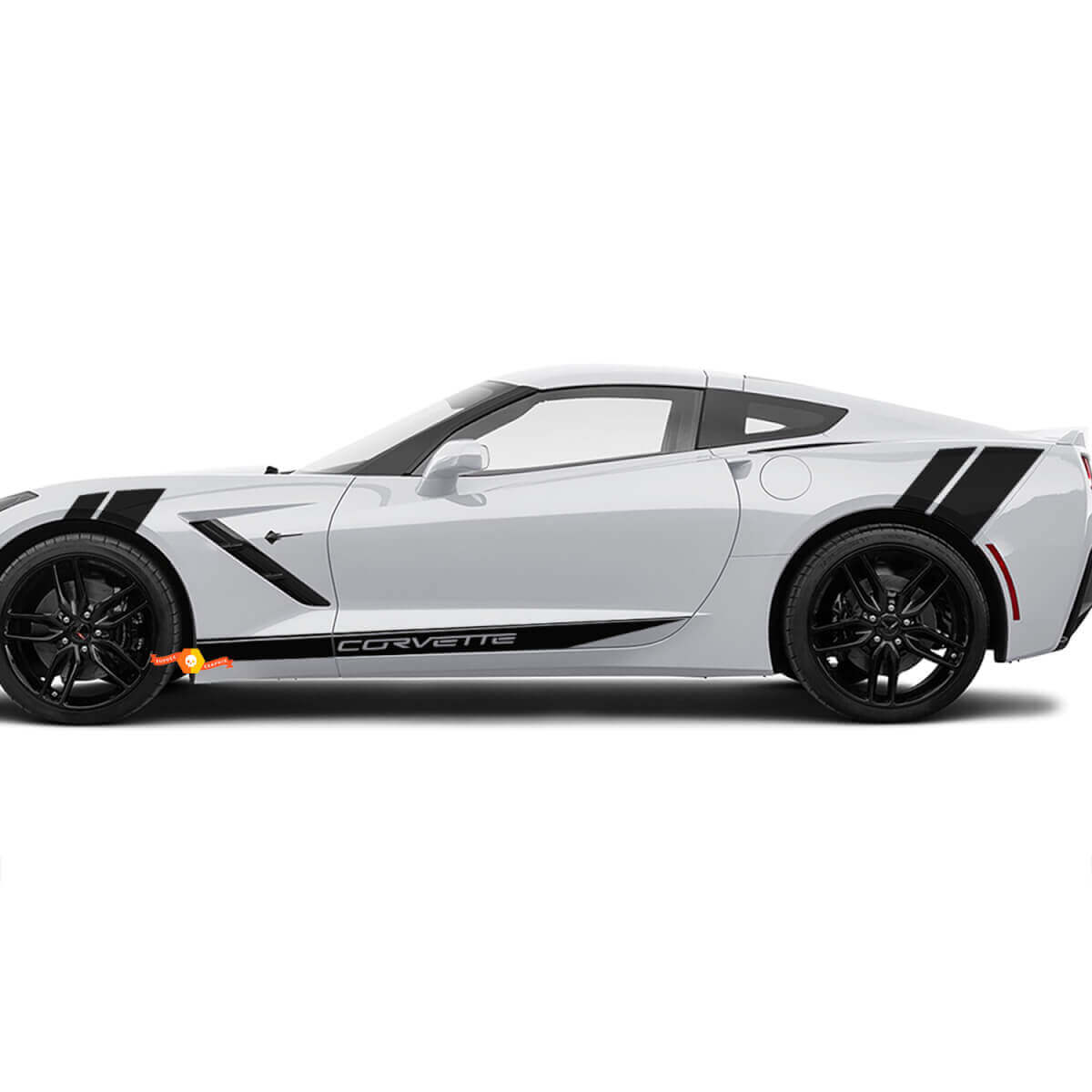 Puerta lateral de Corvette y rayas de guardabarros traseros para Chevy Corvette
