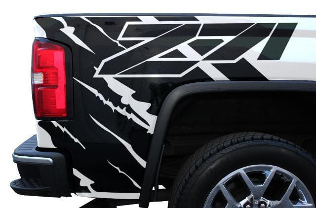 Kit de Vinilo Adhesivo para Cuarto de Cama Z71 para GMC Sierra 2014-2017