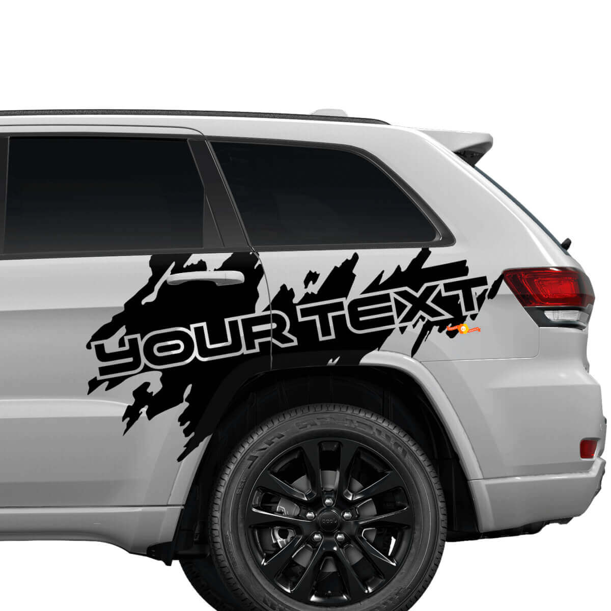 Calcomanía de Vinilo Gráfico Lateral con Salpicaduras Personalizadas para Puerta Trasera para Jeep Cherokee Trailhawk