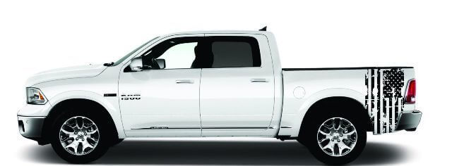 Chevy Silverado - Juego de pegatinas para cama con bandera americana Chevrolet Gmc Sierra 2014
