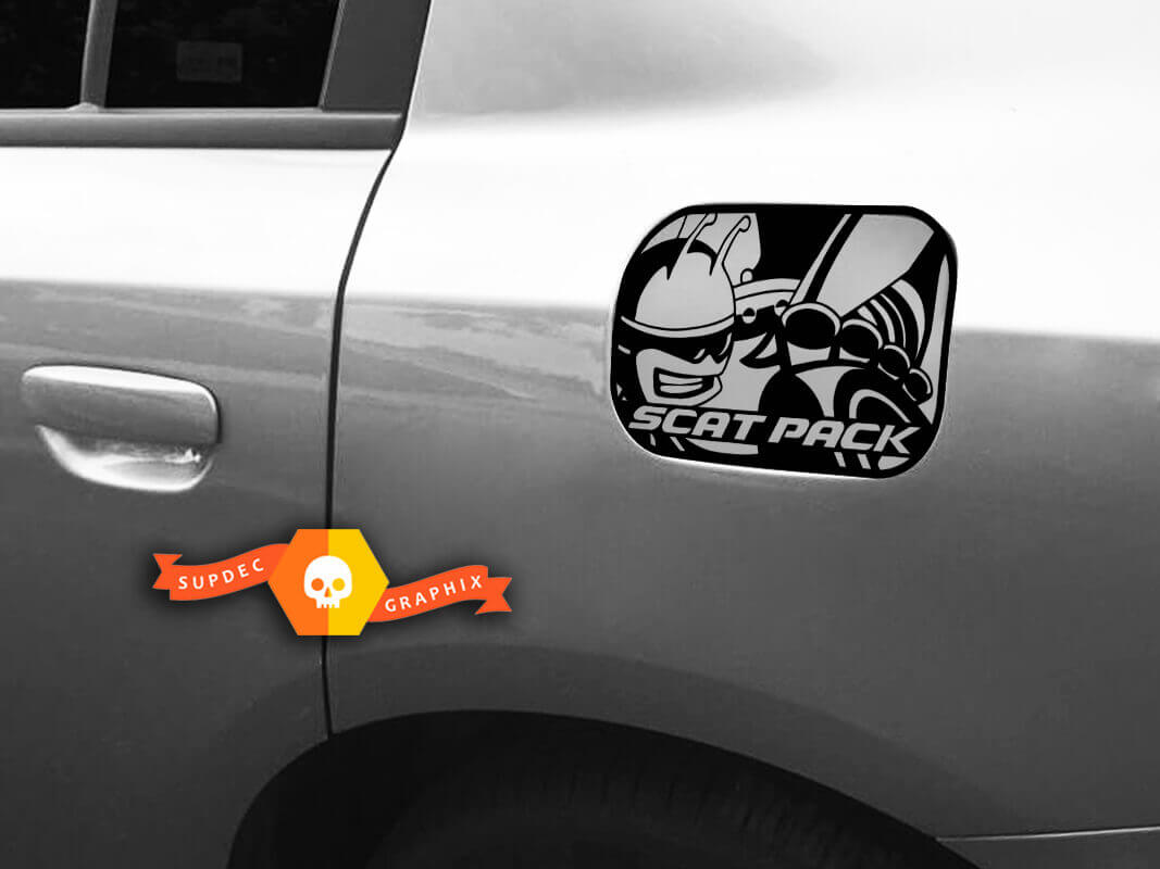 SCAT PACK Dodge Charger Gas Door Sticker Calcomanía 2018 2016 2017 SRT 392 Parte emblema insignia Scatpack
