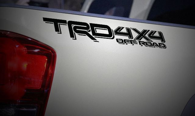 Kit de calcomanías de vinilo para laterales de cama 4x4 estilo TRD Off Road para Toyota Tacoma 2016