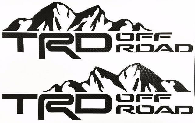 Calcomanías de vinilo TRD Off Road Mountain Side para Toyota Tacoma Tundra