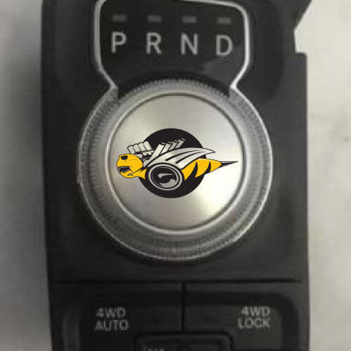Dodge Ram Stinger Edition Rumble Bee logo Shift Knob calcomanía vinilo gráfico