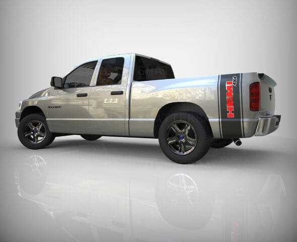 Dodge Ram 1500 Hemi 4x4 Calcomanía Bed Box Side Graphic Stripe Pegatina