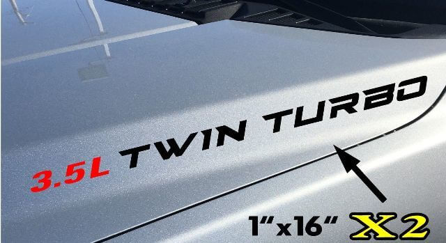 Vinilo adhesivo para capó 3.5L Twin Turbo para Musclecar F-150 EcoBoost V6