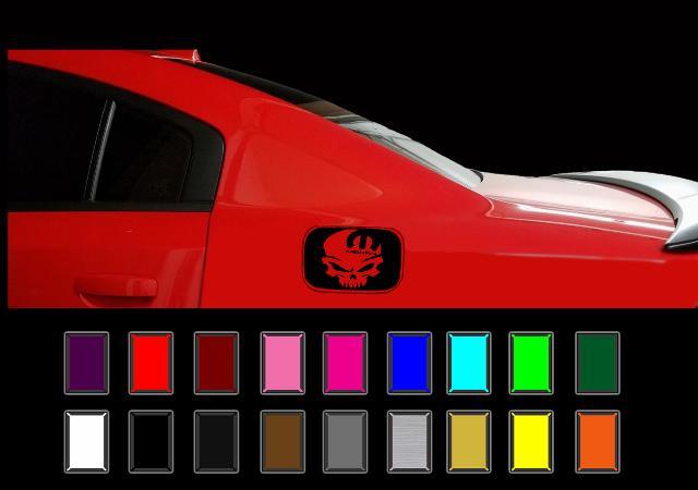 Dodge Charger Mopar Skull Gas Cap Calcomanía Superposición R/T Hemi Vinilo Pegatinas 2011-18