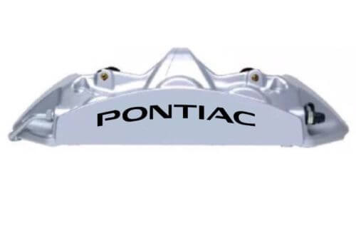 Juego de calcomanías de vinilo de alta temperatura para pinzas de freno curvas Pontiac