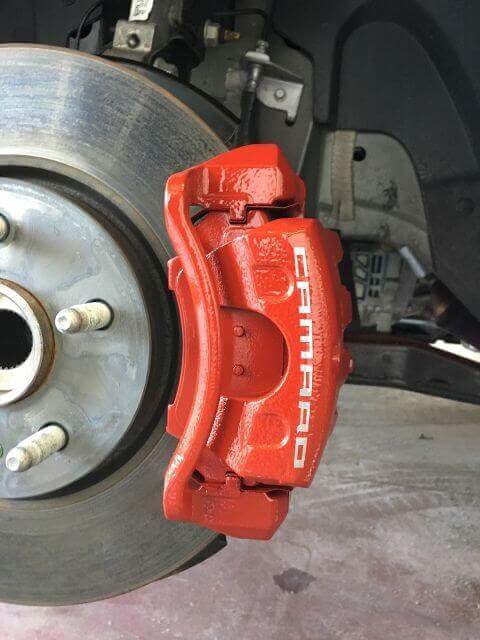 Juego de 8 pegatinas de vinilo para pinzas de freno curvas para Chevrolet Camaro