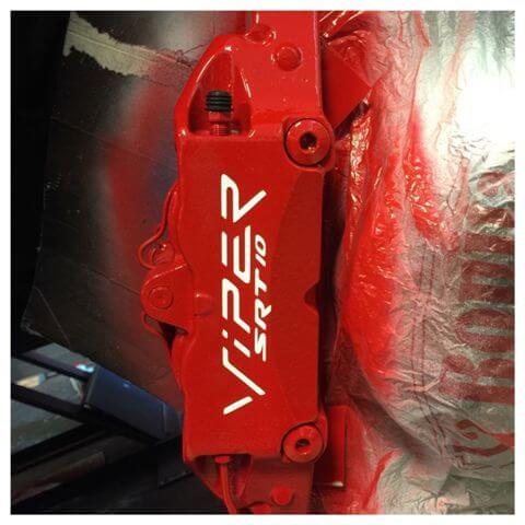 Set de vinilos adhesivos para pinzas de freno Viper SRT-10 para Dodge Viper