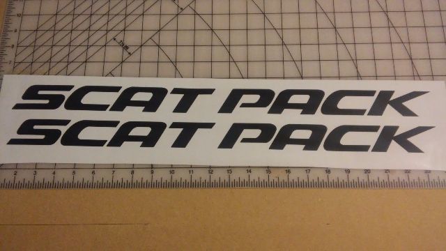 Vinilos laterales Scat Pack para Dodge Charger Challenger Dart