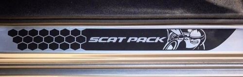 Juego de Vinilos para Umbral de Puerta Estilo Honeycomb Scat Pack para Dodge Challenger 2015-2018