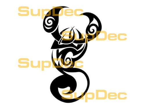 Pegatina de vinilo de arte de escorpión para pared, ventana o baño #9
